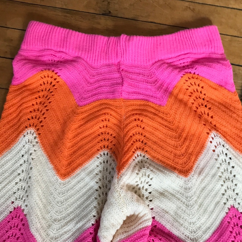 Colorful Chevron Knit Track Pants - Picture 3 of 3